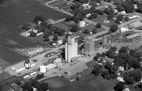 Aerial view, Elevator, Truman Minnesota, 1974