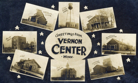 Multiple scenes, Vernon Center Minnesota, 1910