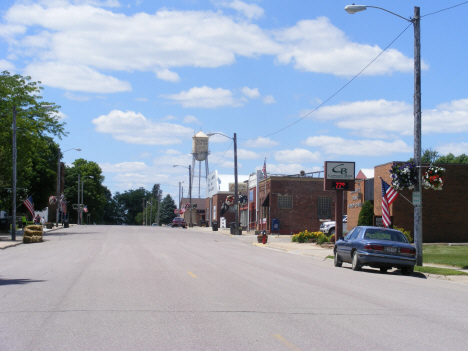 Street scene, Vernon Center Minnesota, 2014
