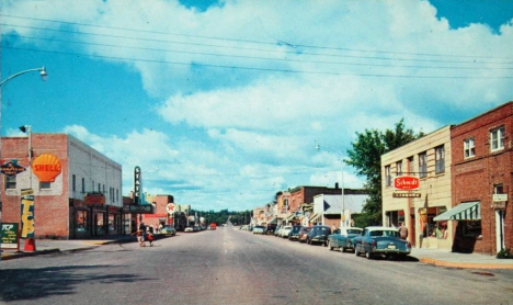 Street scene, Walker Minnesota, 1955