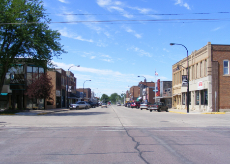 Street scene, Wells Minnesota, 2014