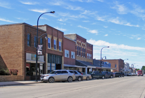 Street scene, Wells Minnesota, 2014