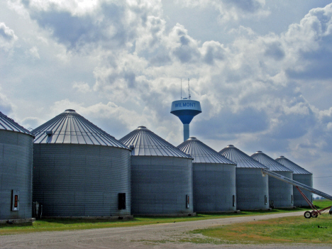 Elevators with Water Tower in background, Wilmont Minnesota, 2014