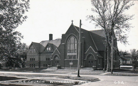 Methodist Episcopal Church, Winnebago Minnesota, 1940's