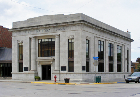 First National Bank building, Winnebago Minnesota, 2014
