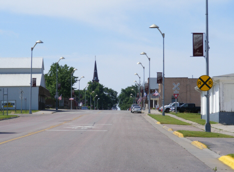 Street scene, Adrian Minnesota, 2014