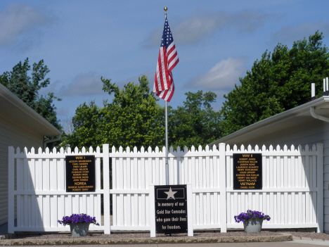 Memorial next to American Legion Post, Adrian Minnesota, 2014