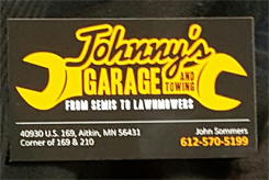 Johnny's Garage, Aitkin Minnesota