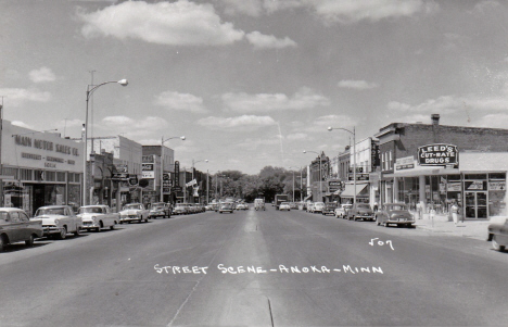 Main Street, Anoka Minnesota, 1950's