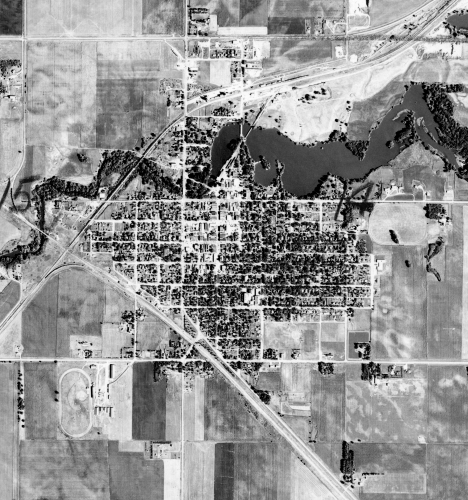 Aerial photo, Appleton Minnesota, 1955