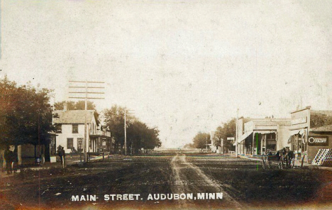 Main Street, Audubon Minnesota, 1907