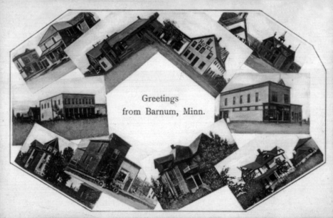 Multiple scenes, Barnum Minnesota, 1911