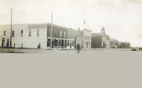 Street scene, Beardsley Minnesota, 1910's
