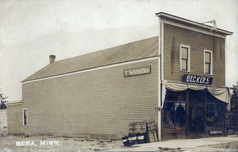 Becker's Store, Bena Minnesota, 1910's