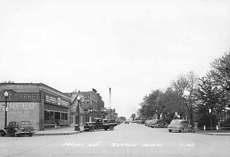 Pacific Street, Benson Minnesota, 1950