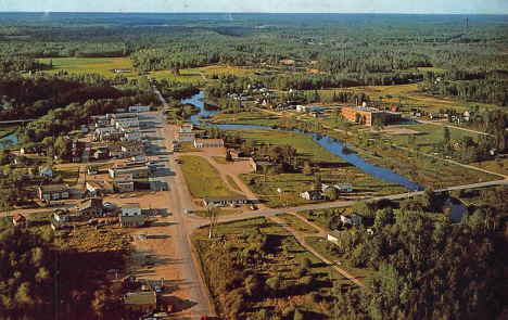 Aerial view, Bigfork Minnesota, 1959