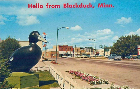 Street scene, Blackduck Minnesota, 1960's