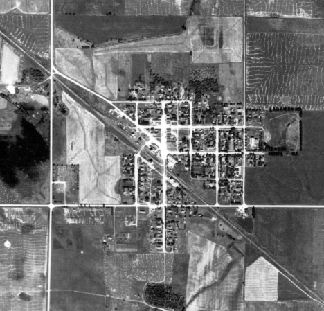 Aerial photo, Boyd Minnesota, 1938