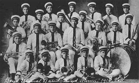 Boyd Uvinal Band, Boyd Minnesota, 1916