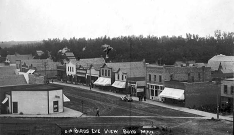 Bird's eye view of Boyd Minnesota, 1925