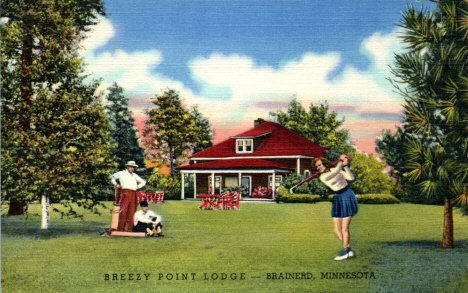 Breezy Point Lodge, Brainerd Minnesota, 1940's