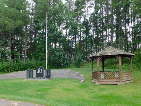 Veterans Memorial at Brook Park Cemetery, Brook Park Minnesota, 2018