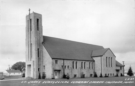 St. John's Evangelical Lutheran Church, Caledonia Minnesota, 1955