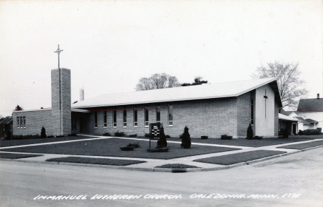 Immanuel Lutheran Church, Caledonia Minnesota, 1950's