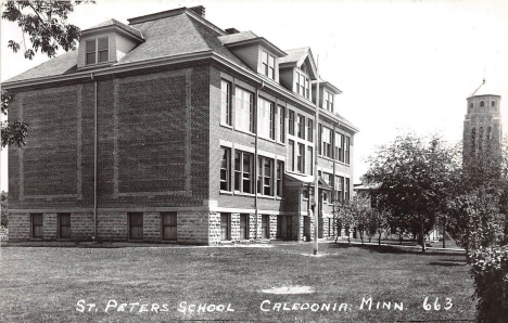 St. Peter's School, Caledonia Minnesota, 1940's