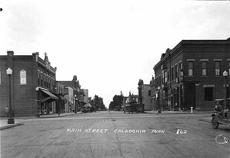 Main Street, Caledonia Minnesota, 1918