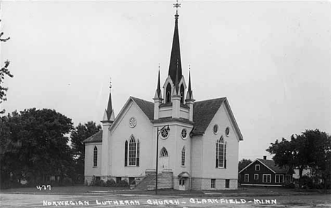 Norwegian Lutheran Church, Clarkfield Minnesota, 1950