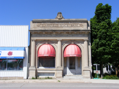 Former Clarkfield State Bank building, Clarkfield Minnesota, 2014