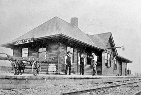 Railroad Depot, Comfrey Minnesota, 1920
