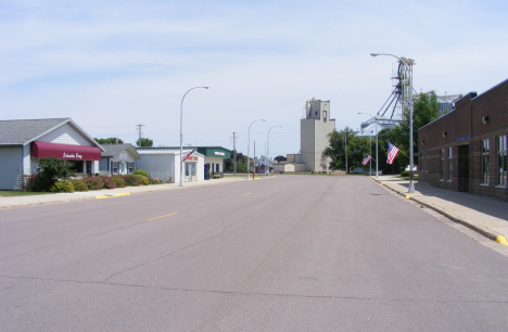 Street scene, Comfrey Minnesota, 2014