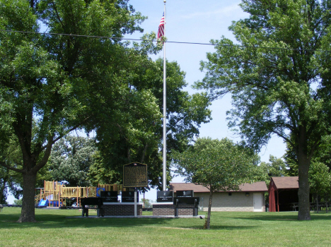 Monument to B-47 that crashed near Comfrey Minnesota, 2014