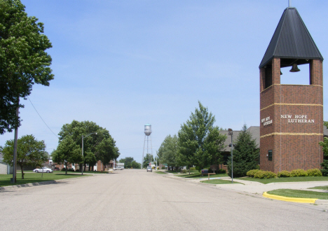 Street scene, Comfrey Minnesota, 2014