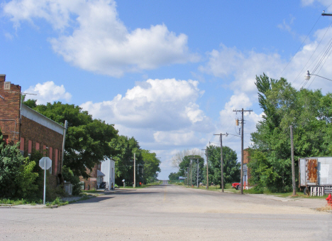 Street scene, Correll Minnesota, 2014