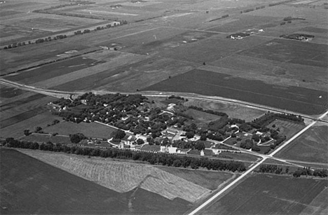 Aerial view, Danvers Minnesota, 1972