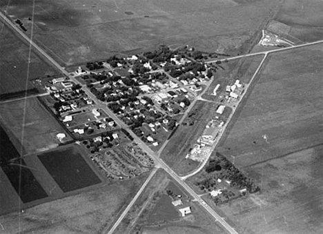 Aerial view, Darfur Minnesota, 1969