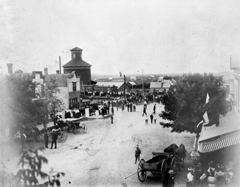 General view of Dawson Minnesota, 1896