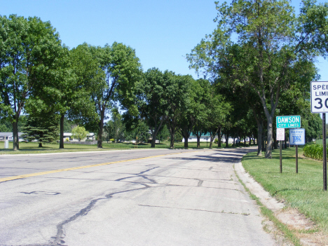 City limits, Dawson Minnesota, 2014
