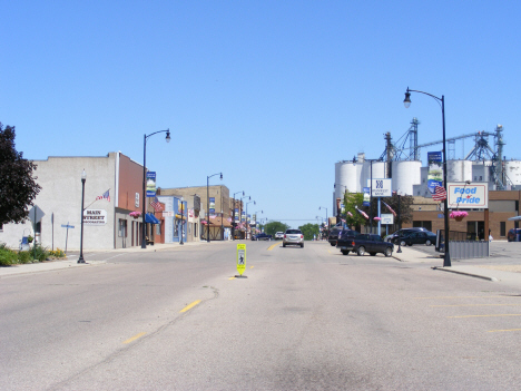 Street scene, Dawson Minnesota, 2014