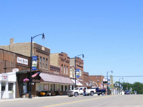 Street scene, Dawson Minnesota, 2014