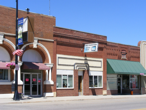 Street scene, Dawson Minnesota, 2014