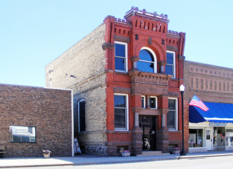 Former First National Bank building, Dawson Minnesota, 2014