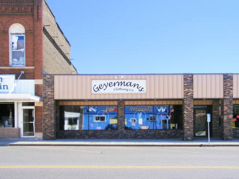 Former clothing store, Dawson Minnesota, 2014