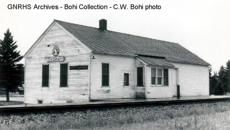 Great Northern Depot, De Graff Minnesota, 1968