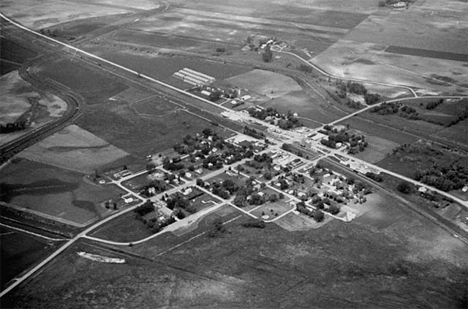 Aerial view, De Graff Minnesota, 1970