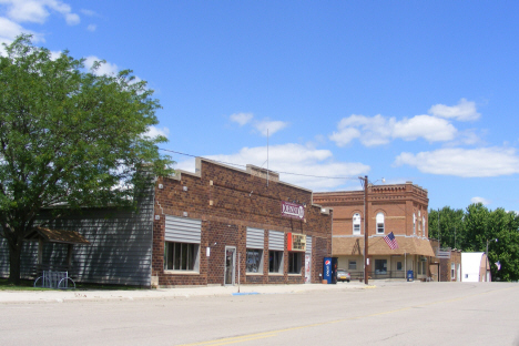 Street scene, Delavan Minnesota, 2014