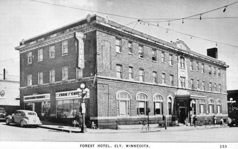 Forest Hotel, Ely Minnesota, 1947